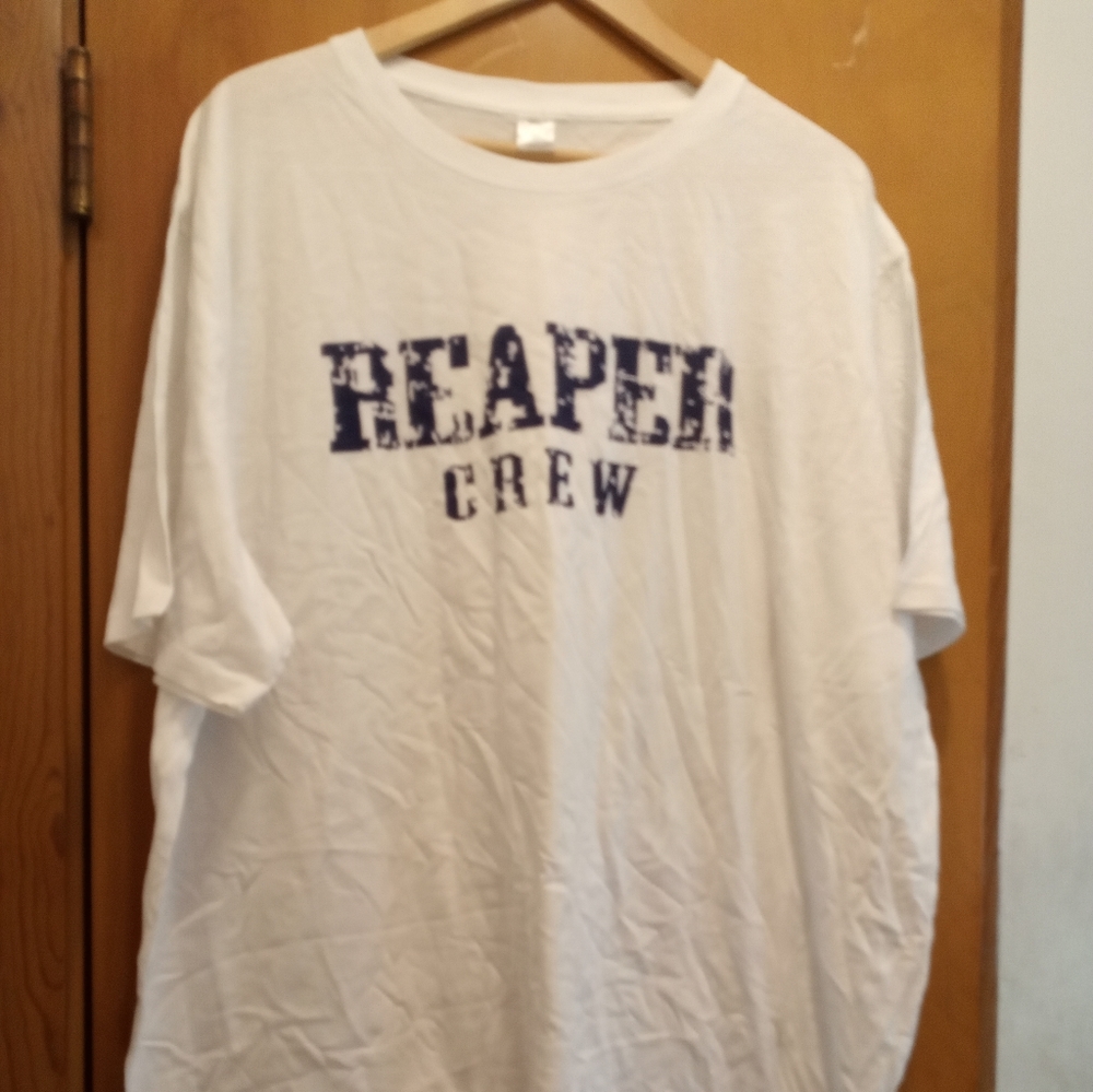 Men's Reaper Crew 3XL White Short Sleeve T-shirt NWOT